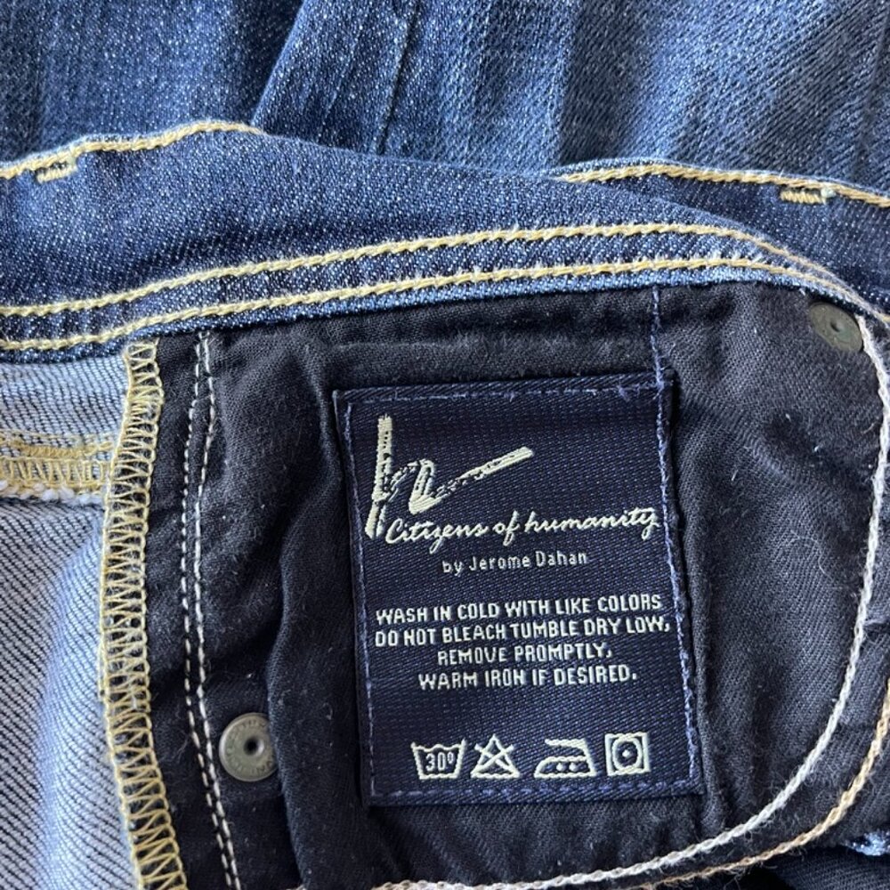 Size 25 Citizens of Humanity Avedon Women's Skinny Leg Stretch Denim Blue Jeans - Picture 11 of 11